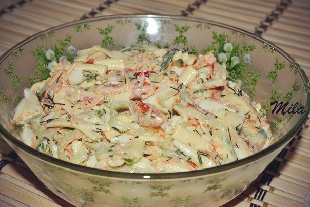 Рецепт вкусного салата в домашних условиях Рецепт вкусного салата в домашних условиях
