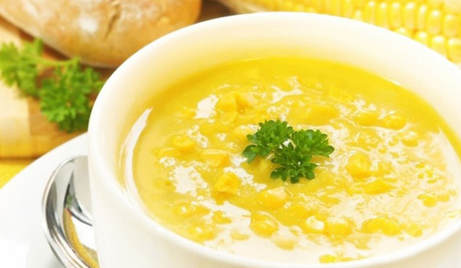 Кукурузный суп - очень сытное первое блюдо