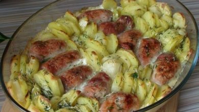 Мясные рулетики с картошкой в сливках