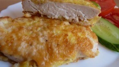 Куриные отбивные в сырном кляре