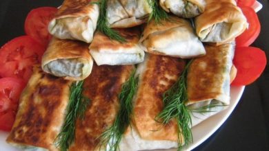 Лаваш с яйцом и шпинатом