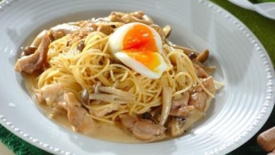 Спагетти со сливочно — куриным соусом