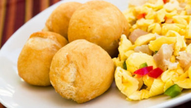 Блюдо Aki y bacalao