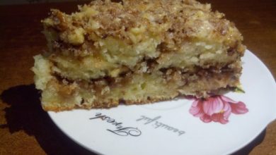 Ореховая шарлотка